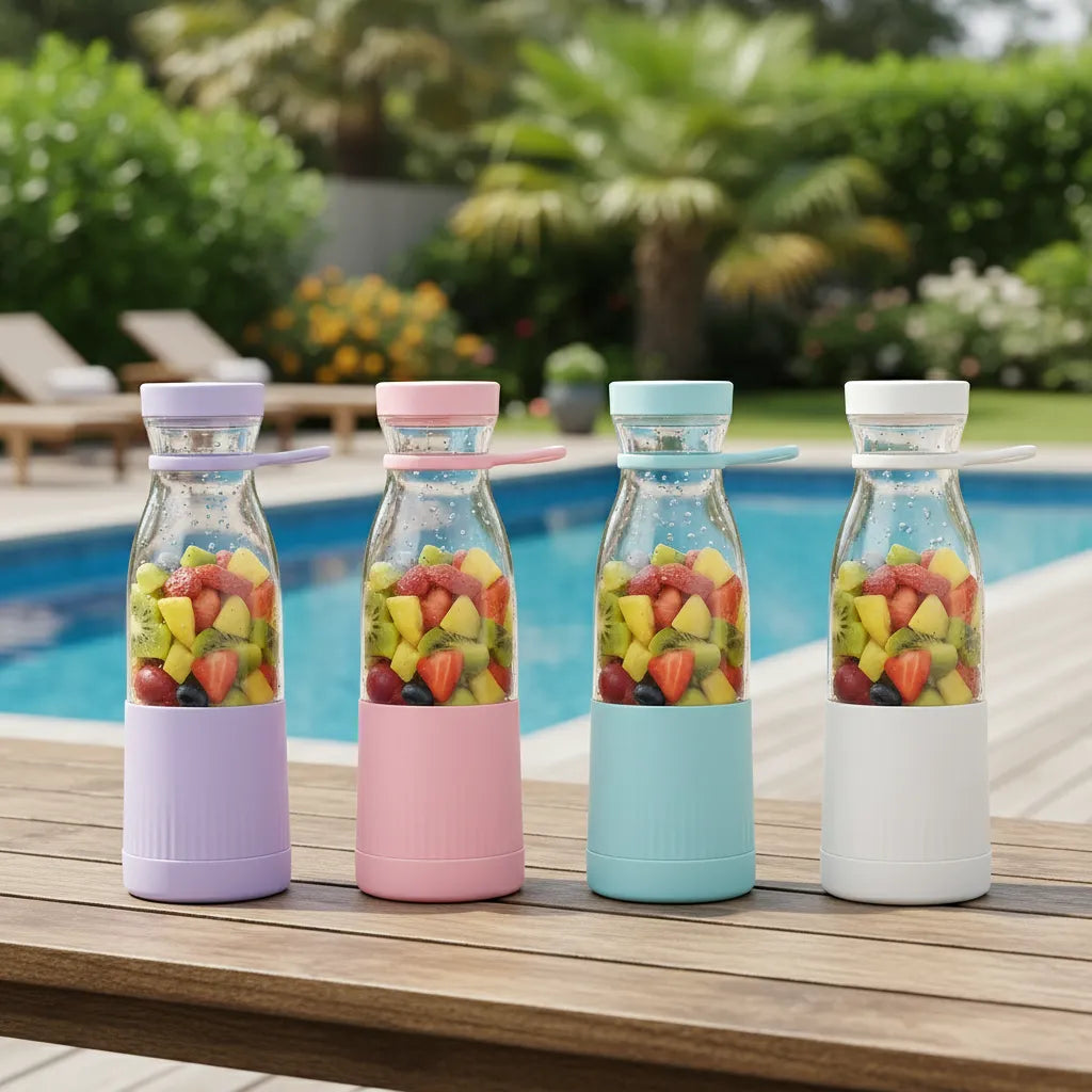 Mini Portable Fruit Juicer – USB Rechargeable Blender for Smoothies